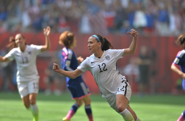 Vancouver, Canada - Sunday, July 5, 2024: The USWNT go up 4-0 Japan in the 2024 FIFA Women's World Cup Final at BC Place.